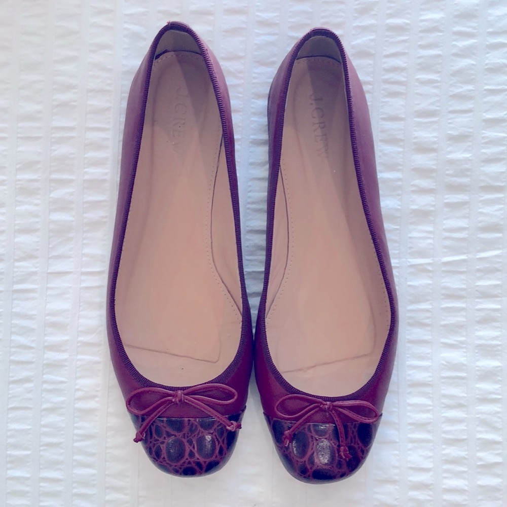 JCREW leather ballet flat